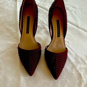 French Connection burgundy stilettos size 9.5